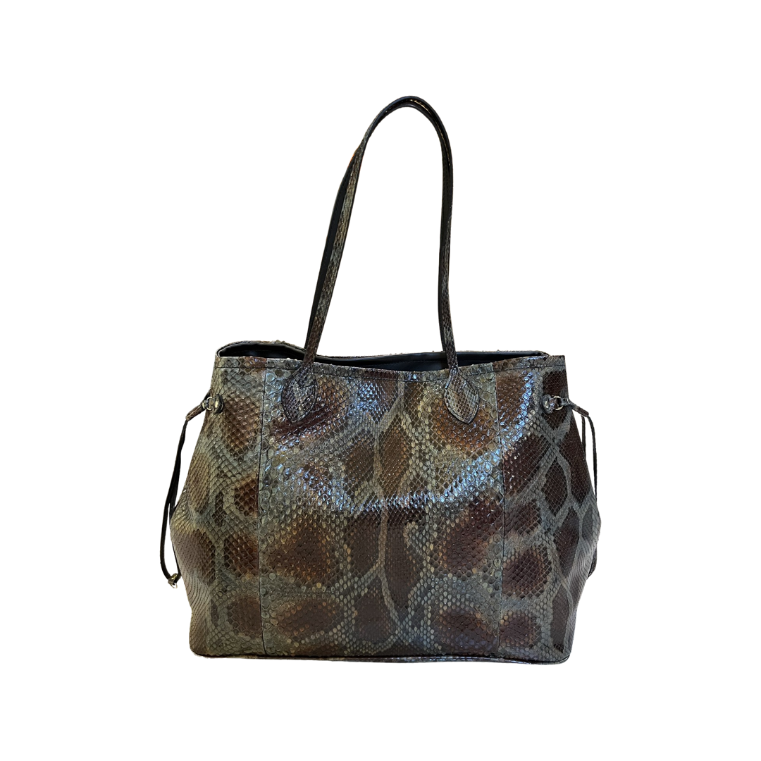 Wesley Weekender Python Tote
