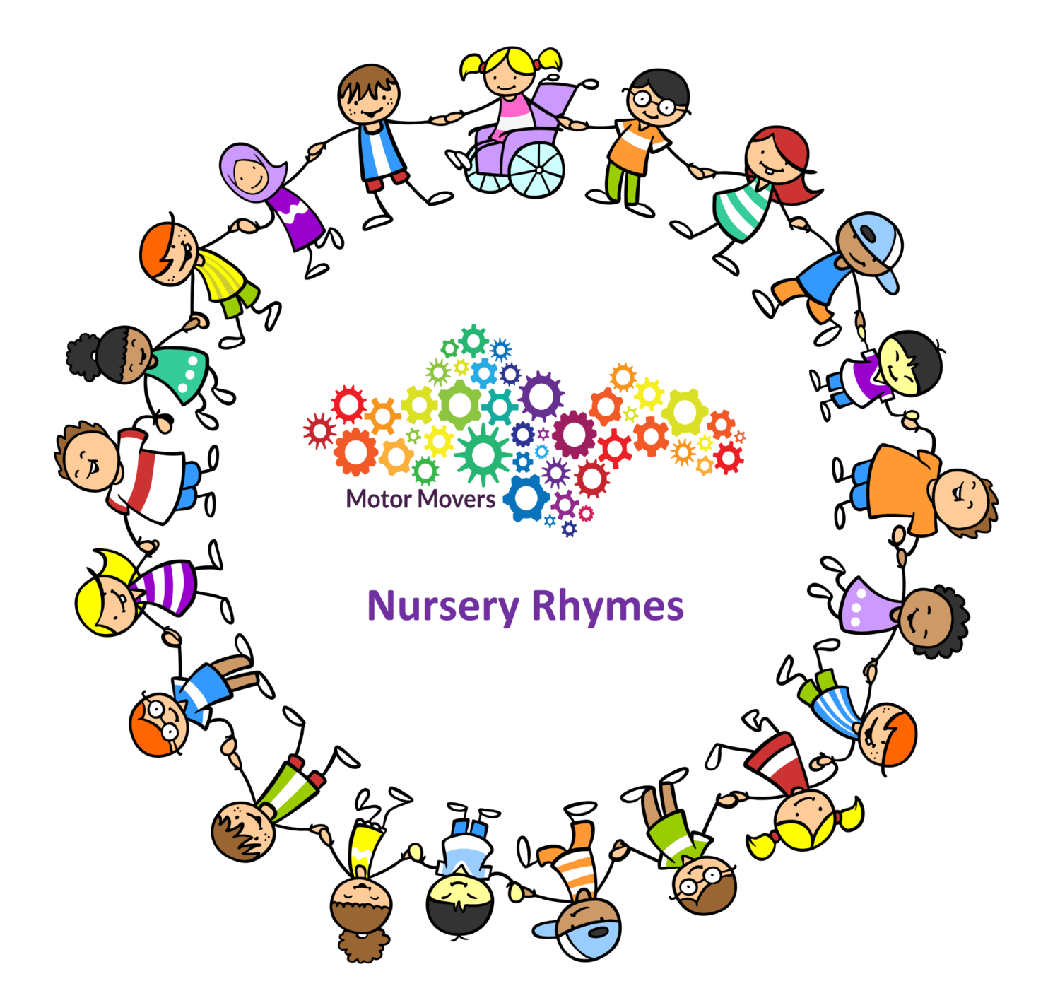 Motor Movers - Nursery Rhymes A5 size
