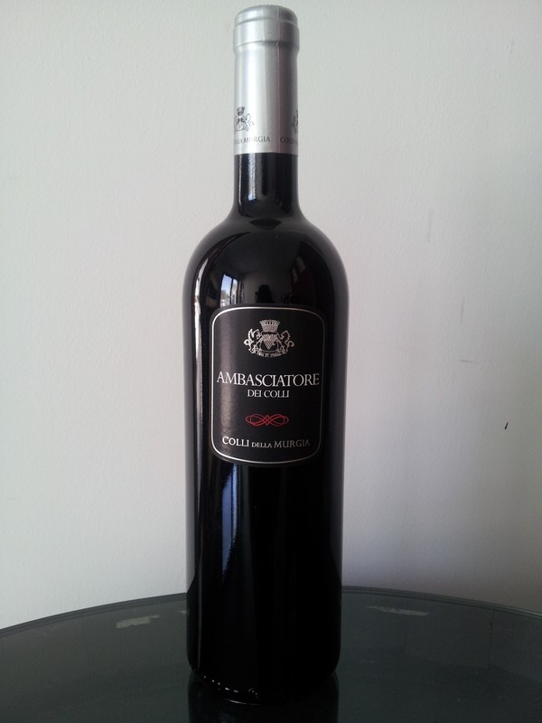 Btg 0,75 lt -Vino Rosso Igp Puglia Ambasciatore dei Colli 14° Agricoltura biologica