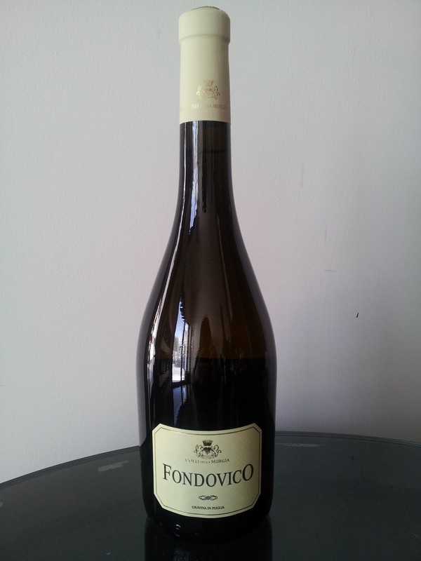 Btg 0,75 lt -Vino bianco Frizzante Igp Puglia Fondovico 10,5° Agricoltura biologica