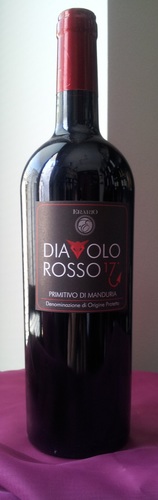 Btg 0,75 lt - Primitivo di Manduria &quot;DIAVOLO ROSSO 17&quot; D.O.P.