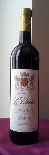 Btg 0,75 lt - Rosso &quot;COPERTINO RISERVA&quot; Colucci D.O.P.