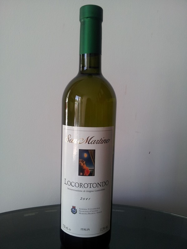 Btg 0,75 lt -Vino Bianco Locorotondo San Martino Dop 11,5°