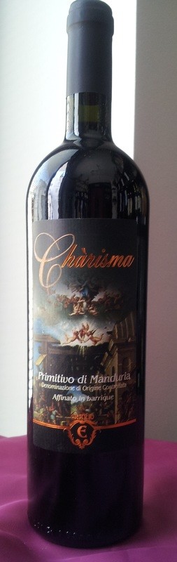 Btg 0,75 lt - Primitivo di Manduria &quot;CHARISMA&quot; affinato in barrique D.O.C.