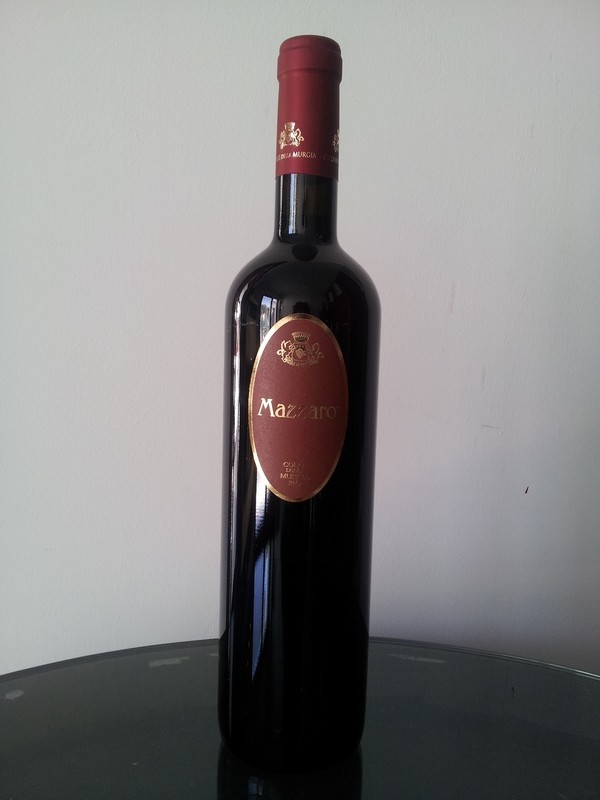 Btg 0,75 lt -Vino rosso Igp Puglia Mazzaro 14° Agricoltura biologica
