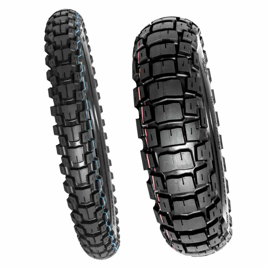 Motoz Tractionator Adventure Tire Set ( 130/80-17 & 90/90-21)
