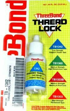 Threebond Thread Lock Blue 1342 Low Strength 10ml