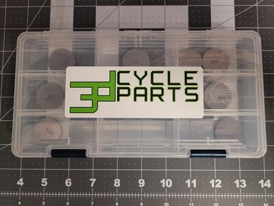 3D Cycle Parts KLR 650 Valve Shim Kit (12 Shims) 1987-2018