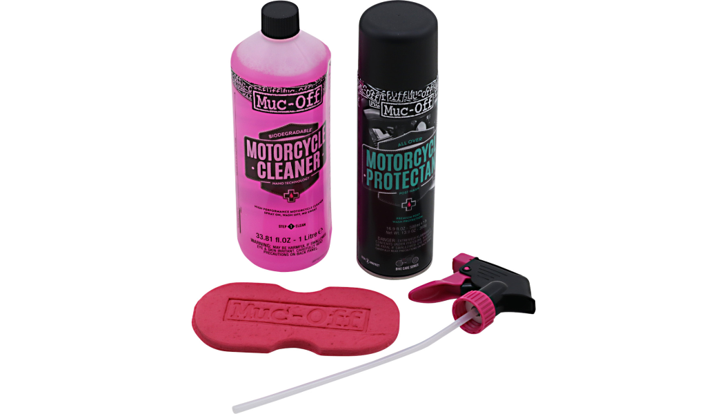 Muc-Off Cleaner / Protective Spray Duo with Sponge