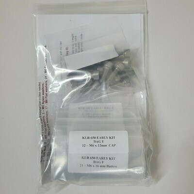 KLR650 180 Piece Stainless Steel Bolt Screw Kit 1987-2007 - Desmo Parts