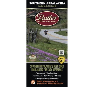 Butler Maps G1 Series Map - Southern Appalachia