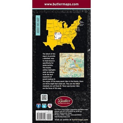 Butler Maps G1 Series Map - Ozarks