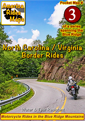 #3 North Carolina / Virginia Border Rides - Pocket Map