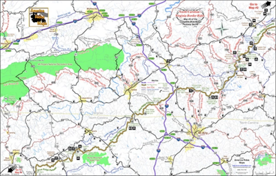#3 North Carolina / Virginia Border Rides - Pocket Map