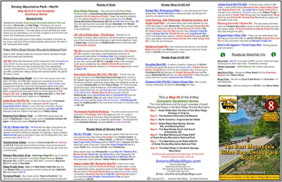 #8 Best Rides NORTH of Smoky Park - Pocket Map