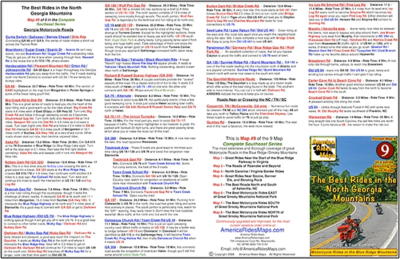 #9 The Best Rides in the North Georgia Mountains - Pocket Map
