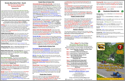#7 The Best Motorcycle Rides Near Smoky Park - SOUTH - Pocket Map