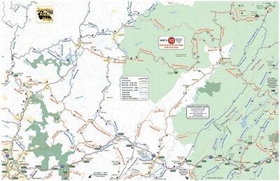 #10 West Virginia Border Rides - New River Area - Pocket Map