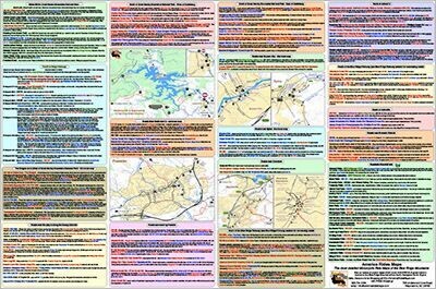 100 Great Motorcycle Rides in the Smoky Mountains - Full Size Map