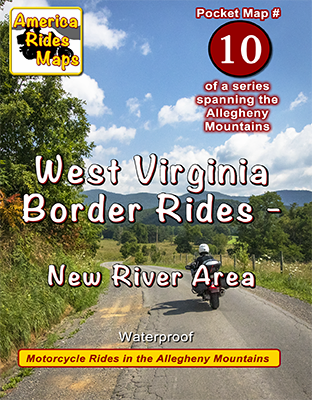 #10 West Virginia Border Rides - New River Area - Pocket Map