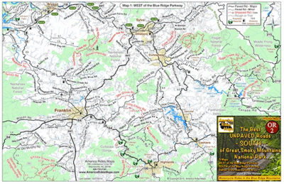 The Best Unpaved Roads EAST of Smoky Park OR1 - Map