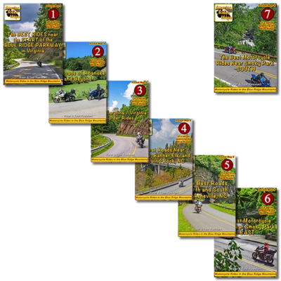 Blue Ridge Parkway &amp; The Dragon Package 7 Map Set