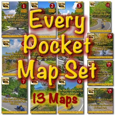 All 16 Motorcycle Ride Pocket Maps