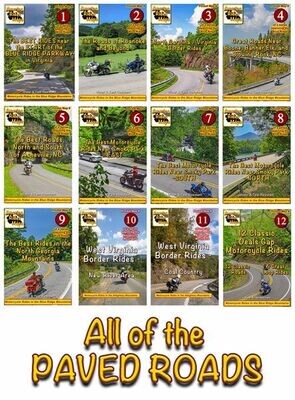 All the Paved Road Pocket Maps - 12 Map Set