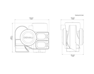 Denali SoundBomb™ Mini Electromagnetic Low Tone Horn