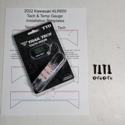 2022+ KLR650 Tach / Hour Meter Kit   Gen 3 KLR 650 Tachometer