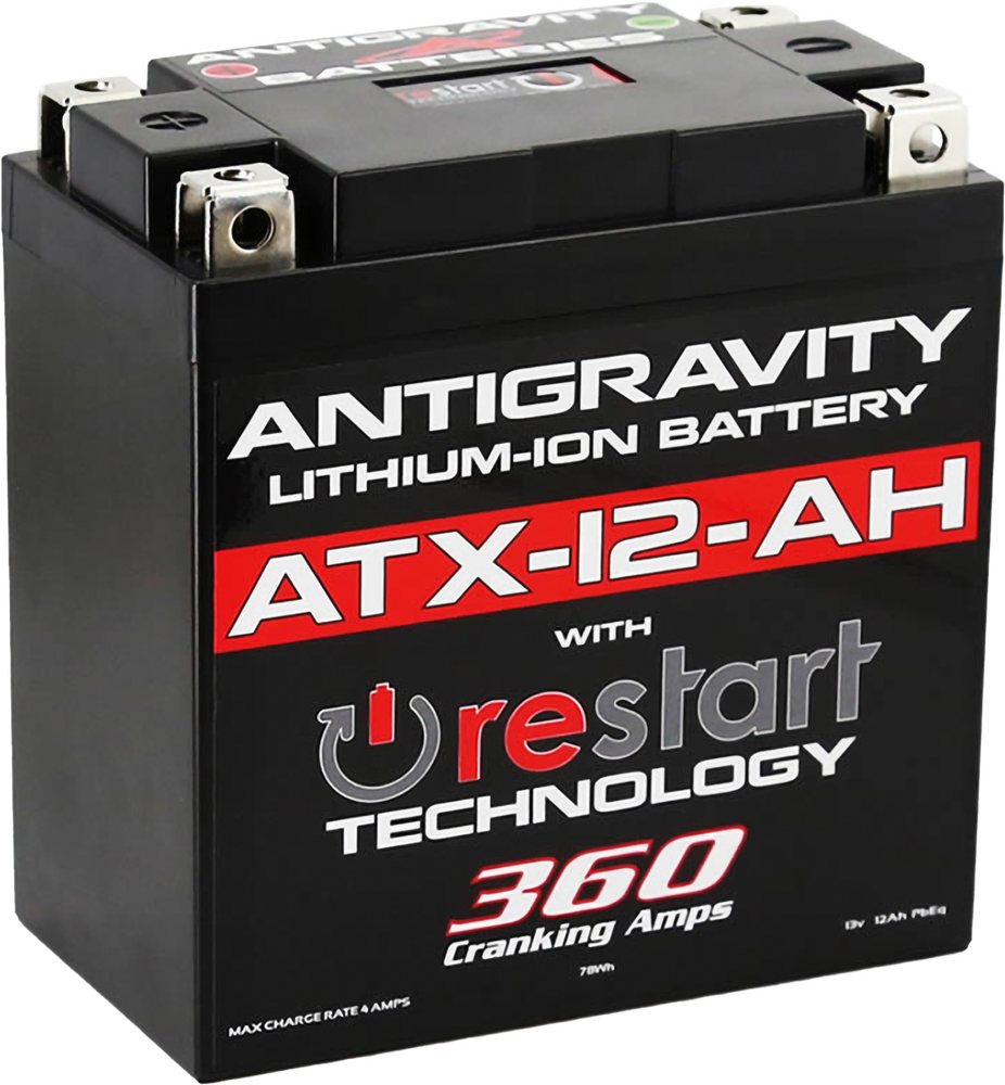 Antigravity Lithium Battery w/ Restart ATX12-AH-RS 360 CA 1987-2018 KLR650