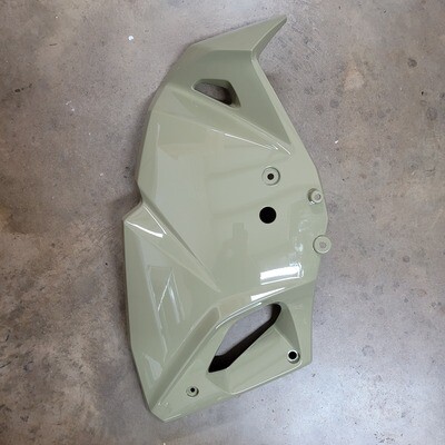 2022 KLR650 Engine Shroud LH Pearl Sand Khaki OEM