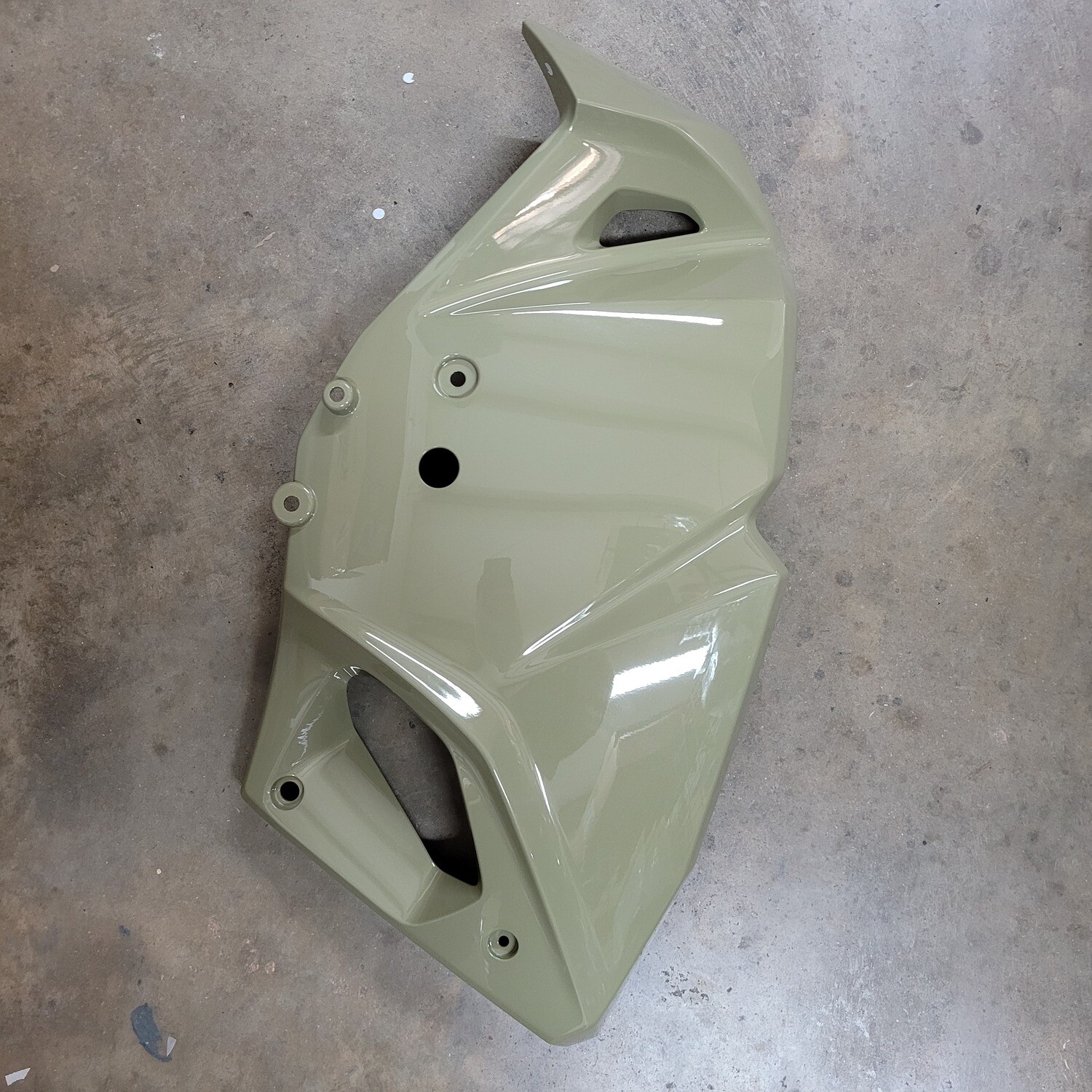 2022 KLR650 Engine Shroud RH Pearl Sand Khaki OEM