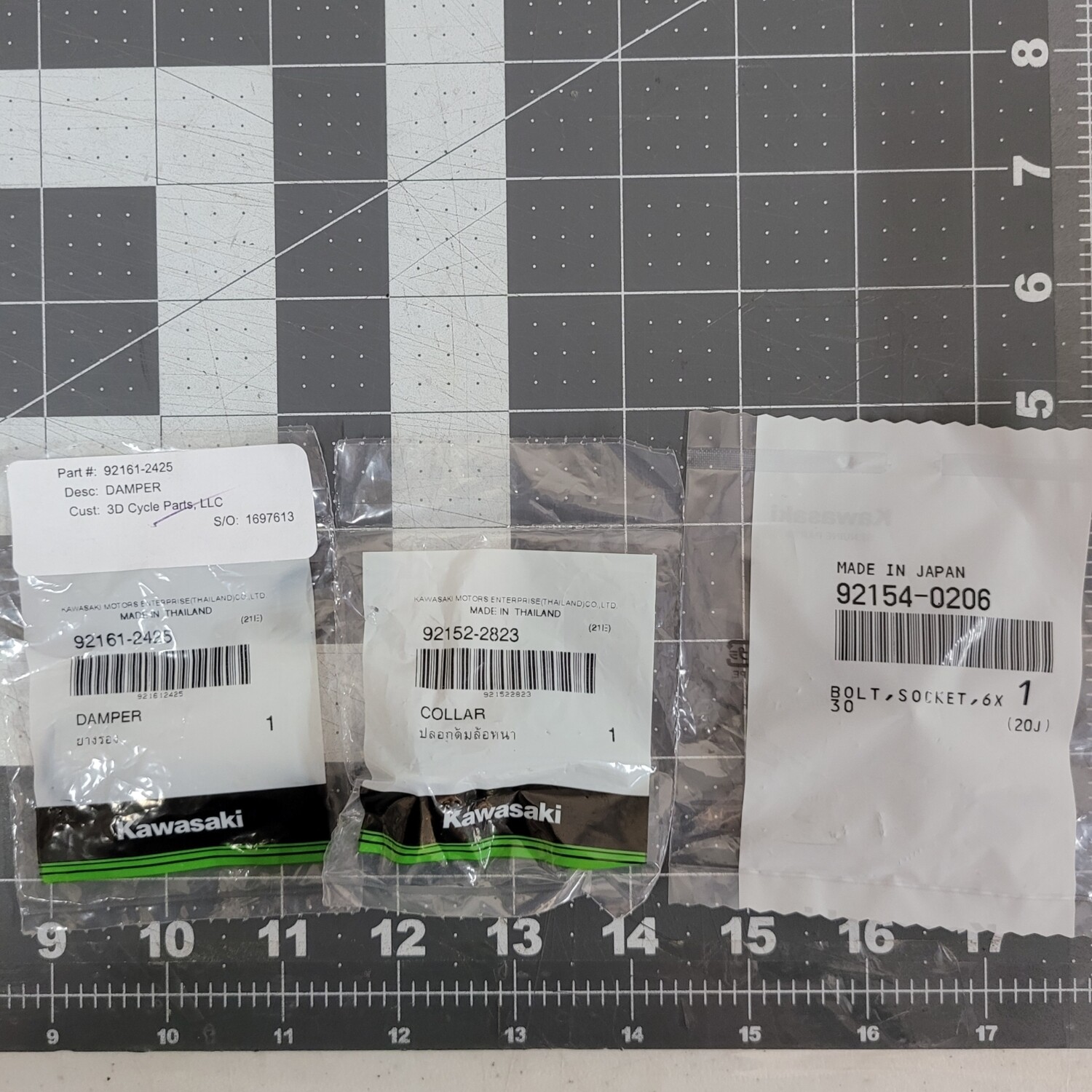 2022+ KLR650 Seat Hardware (Bolt, Collar, & Damper) 2022+ KLR650 Seat Hardware (Bolt, Collar, & Damper)