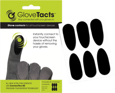 Glovetacts Touchscreen Stickers for Gloves 6/pack