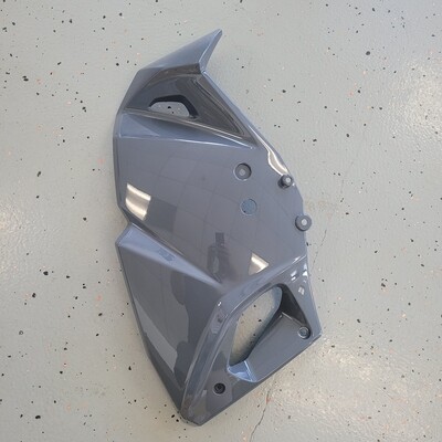 2023 KLR650 Engine Shroud LH Pearl Storm Gray OEM