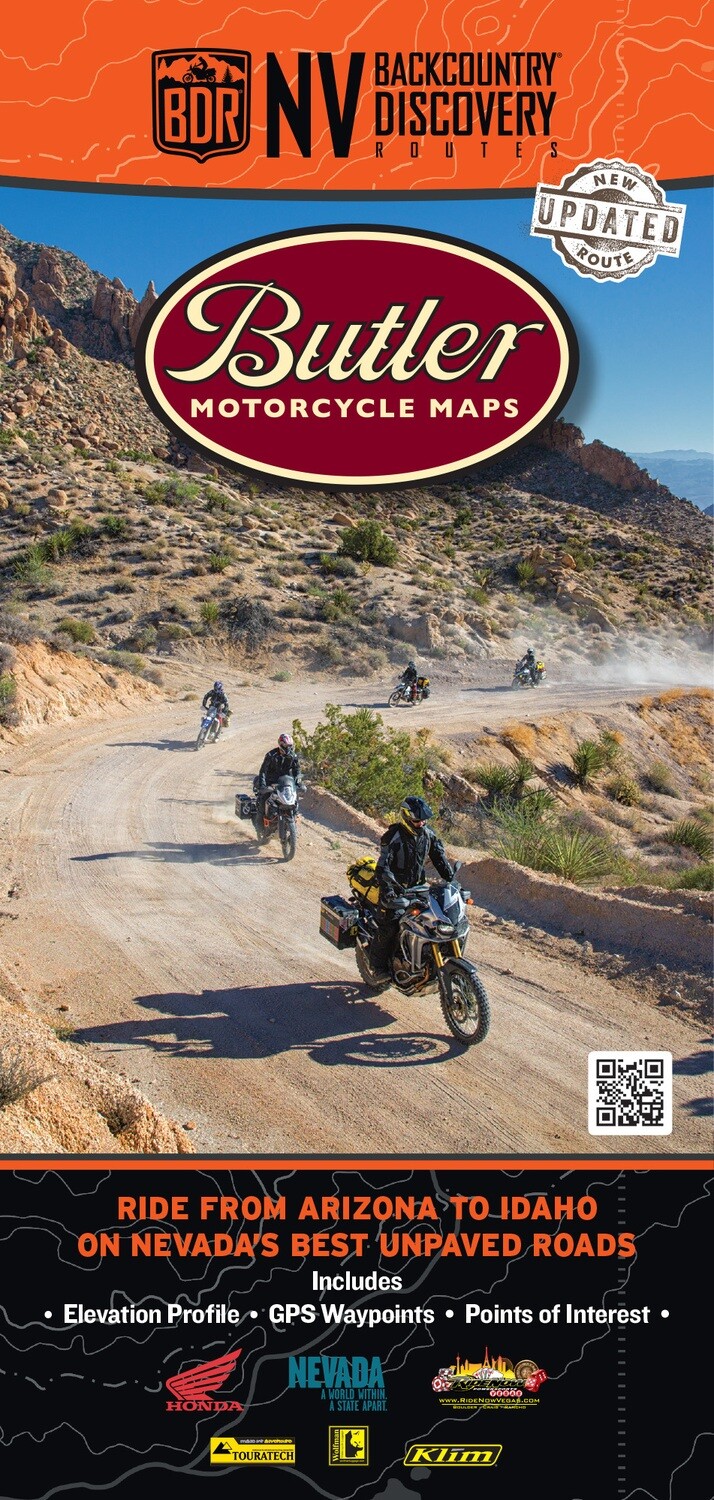 Butler Maps Nevada Backcountry Discovery Route (NVBDR) Map