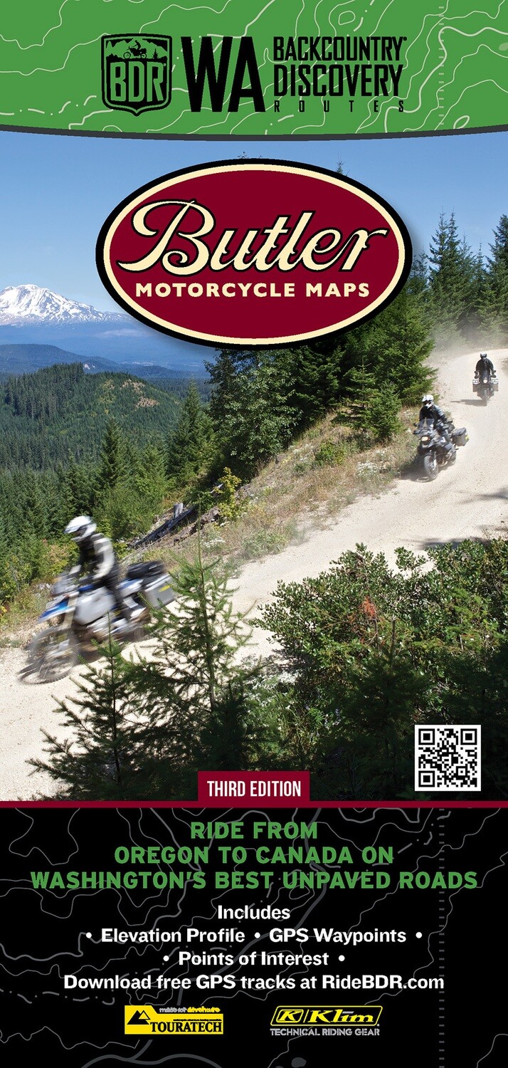 Butler Maps Washington Backcountry Discovery Route (WABDR) Map – V3