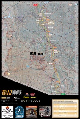 Butler Maps Arizona Backcountry Discovery Route (AZBDR) Map – V3