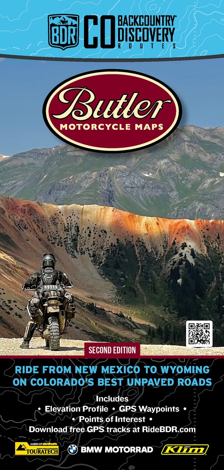 Butler Maps Colorado Backcountry Discovery Route (COBDR) Map – Third Edition