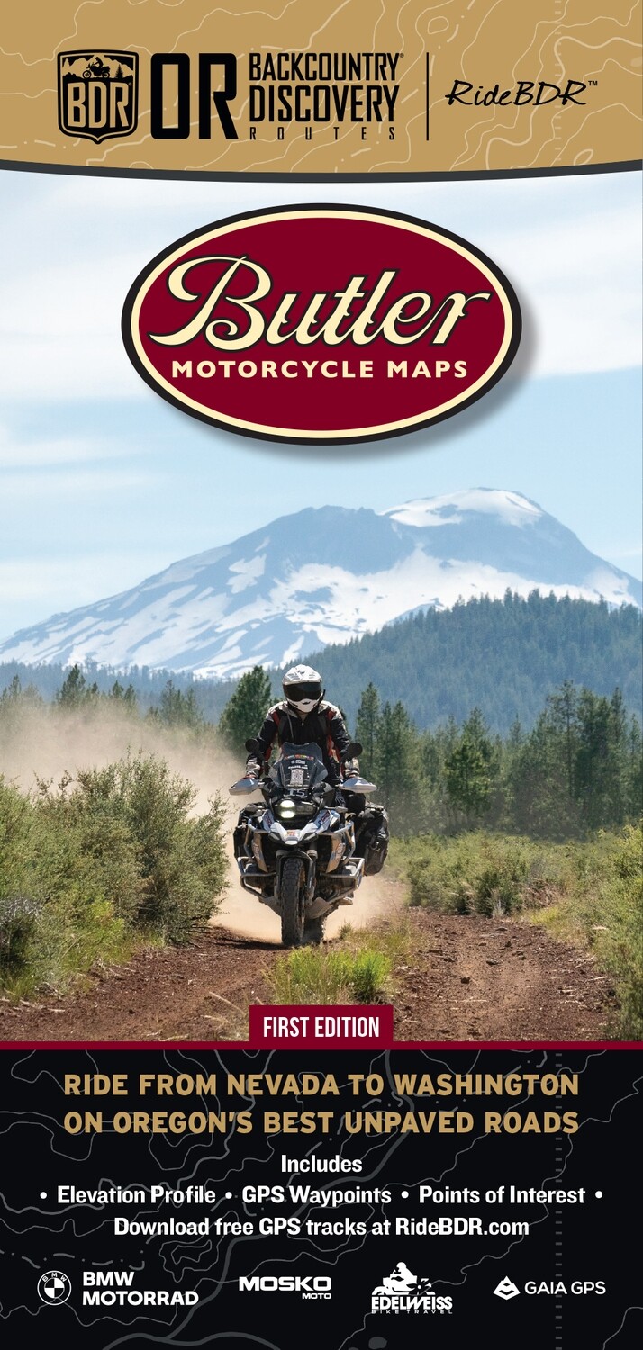 Butler Maps Oregon Backcountry Discovery Route (ORBDR) Map