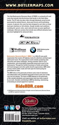 Butler Maps Utah Backcountry Discovery Route (UTBDR) Map 2nd Edition