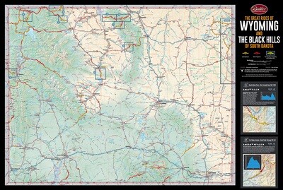 Butler Maps Wyoming and the Black Hills of South Dakota G1 Map – V5
