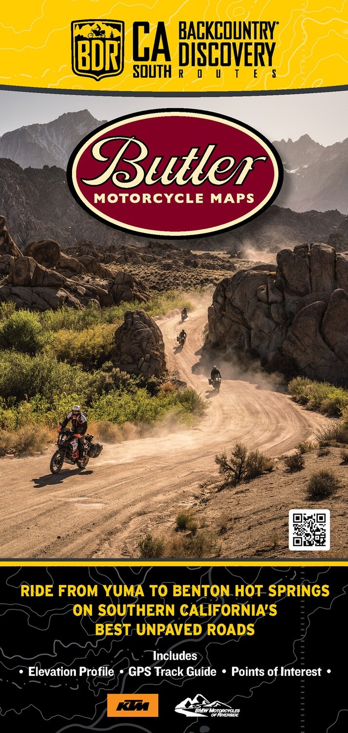 Butler Maps California-South Backcountry Discovery Route Map – V1