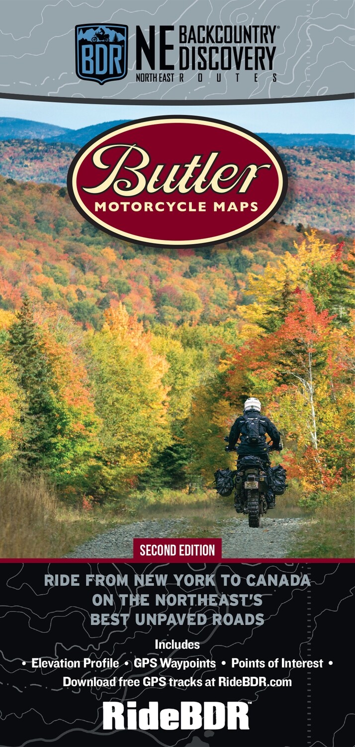 Butler Maps Northeast Backcountry Discovery Route (NEBDR) Map