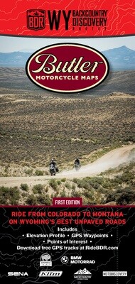 Butler Maps Wyoming Backcountry Discovery Route (WYBDR) Map