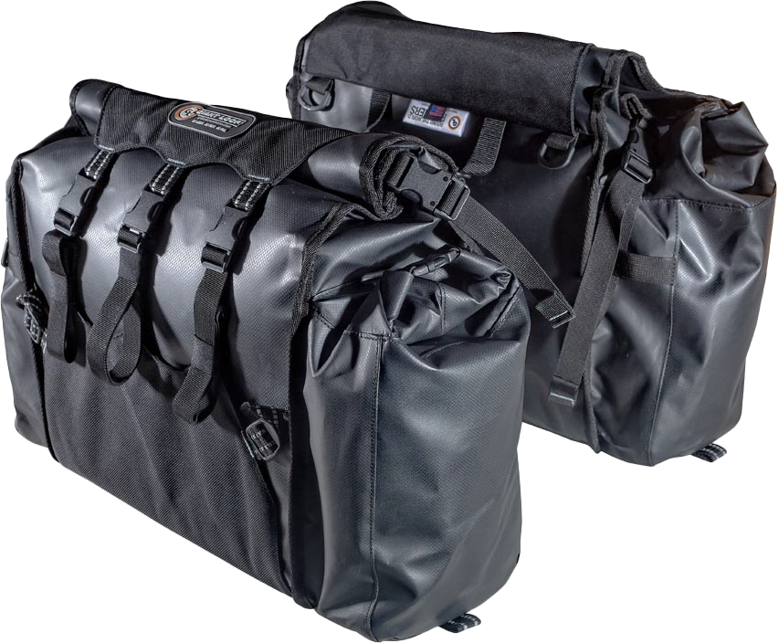 Round The World Panniers 90L - Black, Color: Black