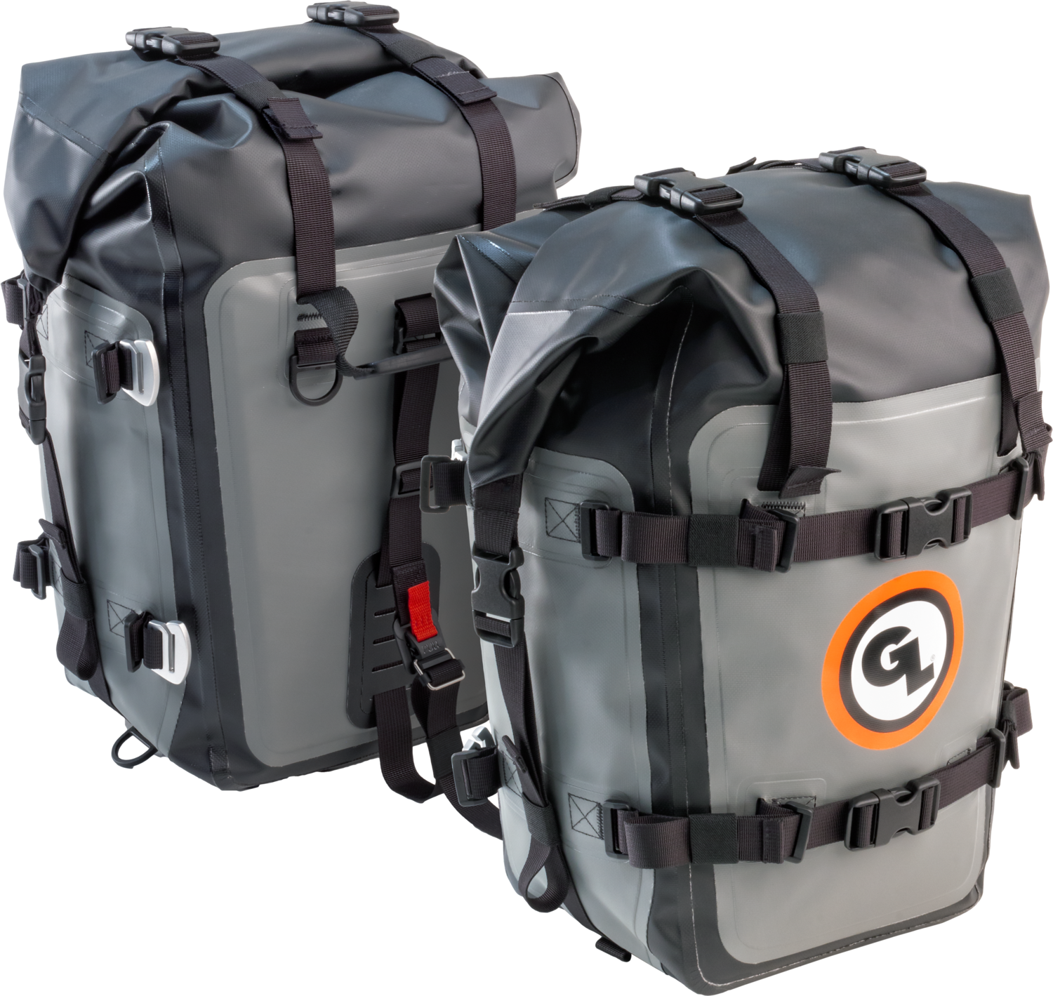 Mototrekk Panniers Grey Pair, Color: Grey