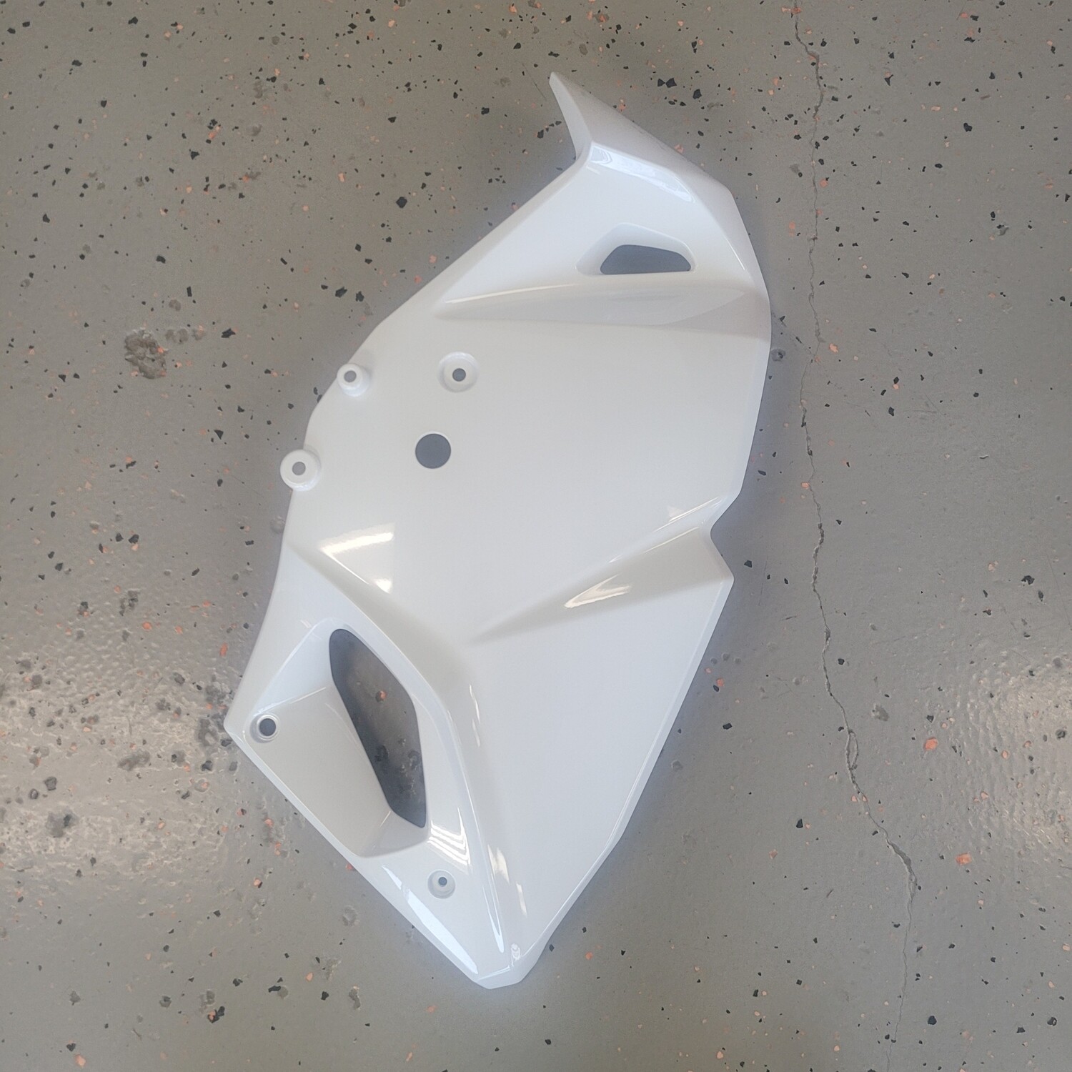 2024 KLR650 Engine Shroud RH Pearl Crystal White OEM