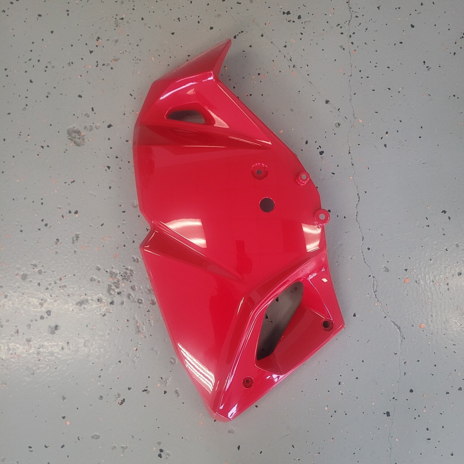 2024 KLR650 Engine Shroud LH Firecracker Red OEM